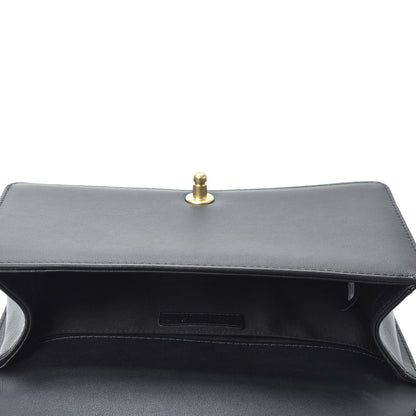 Chanel Calfskin Strass Studded Medium Boy Flap Black Gold 4 of 9