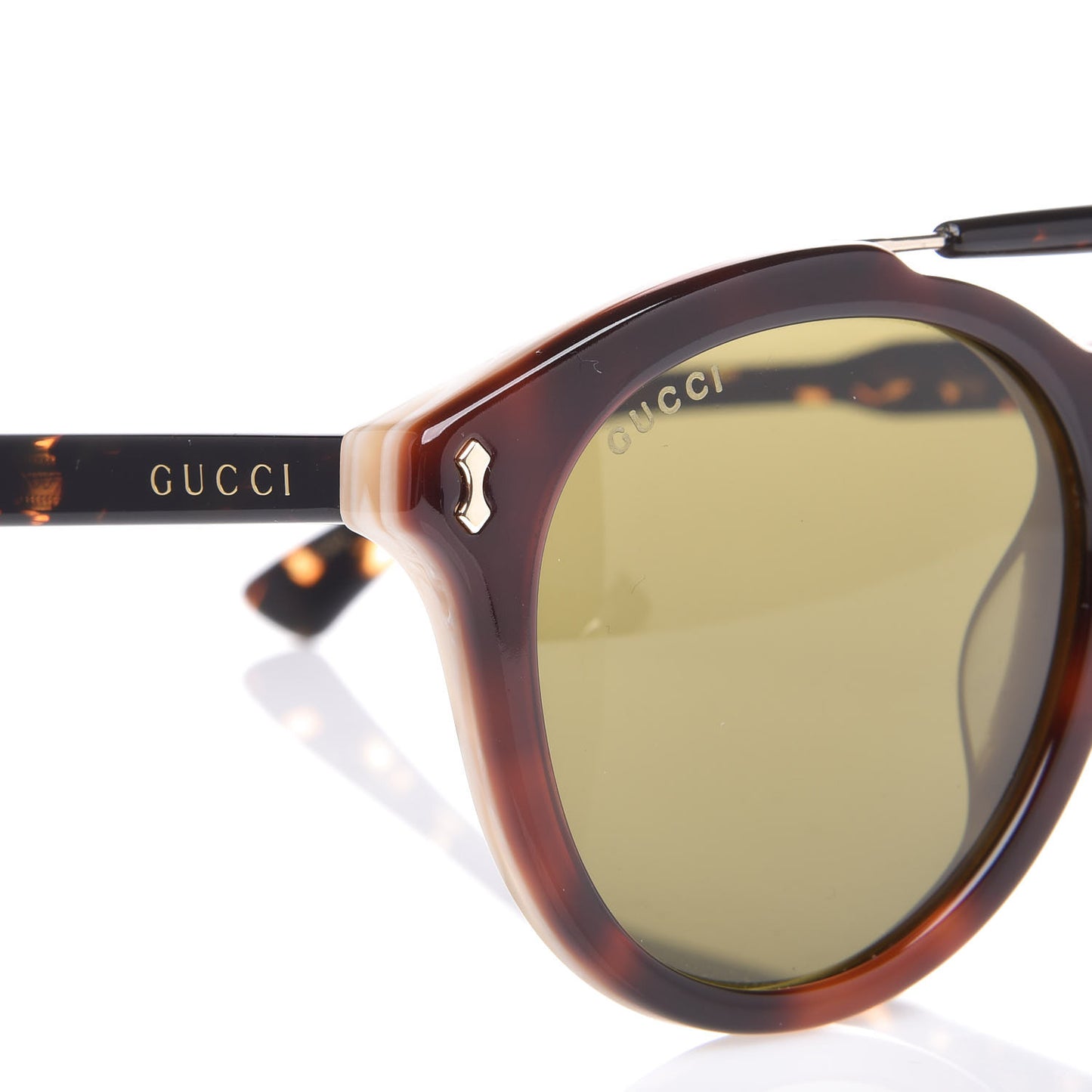 Round Avana Sunglasses GG0124SA Tortoise
