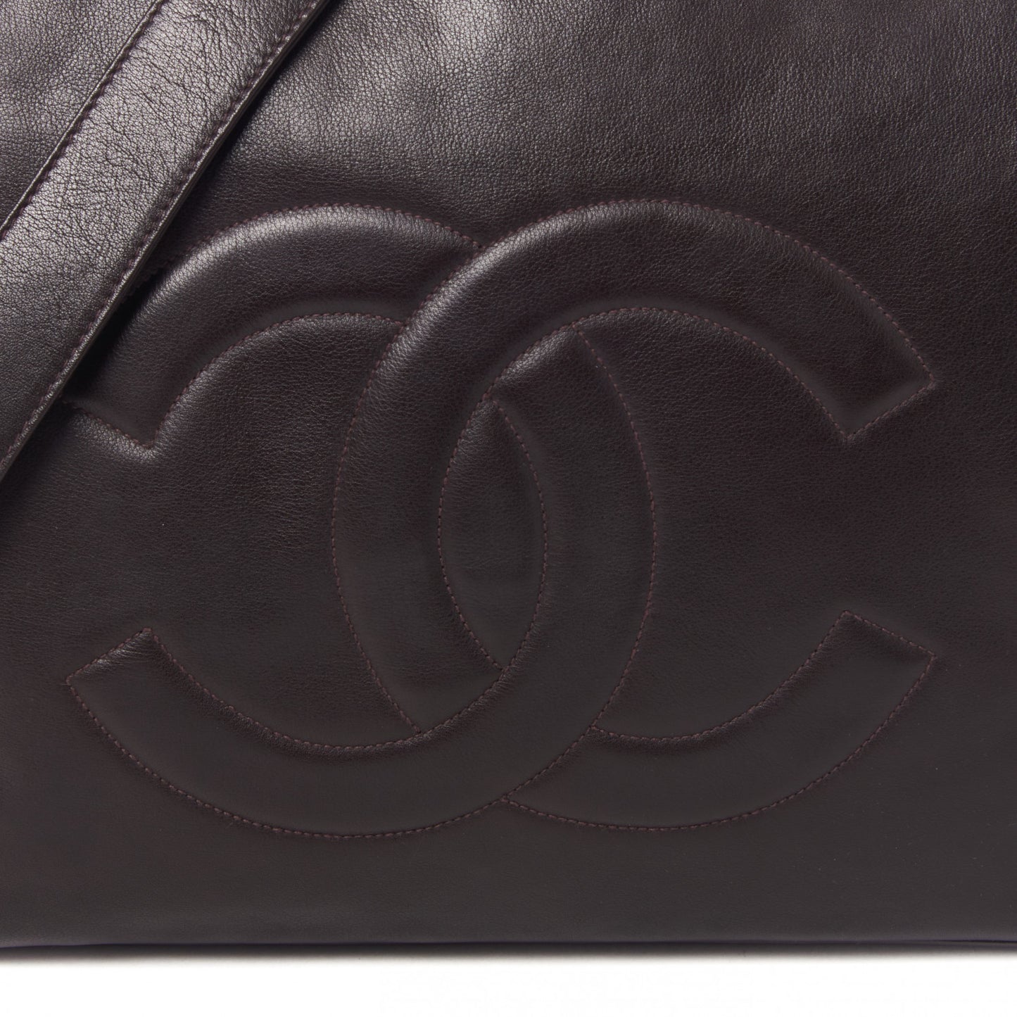 Lambskin CC Tote Brown