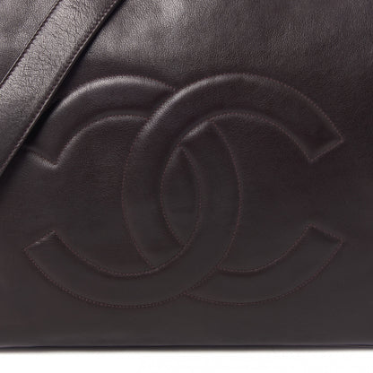Chanel Lambskin CC Tote Brown 7 of 9