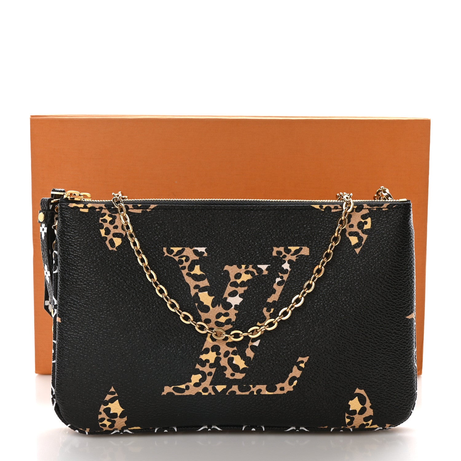 Louis Vuitton Monogram Giant Jungle Pochette Double Zip Black 10 of 10
