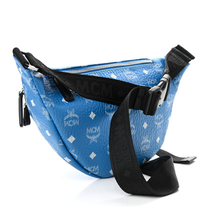 MCM Visetos Medium Stark Belt Bag Blue 3 of 9