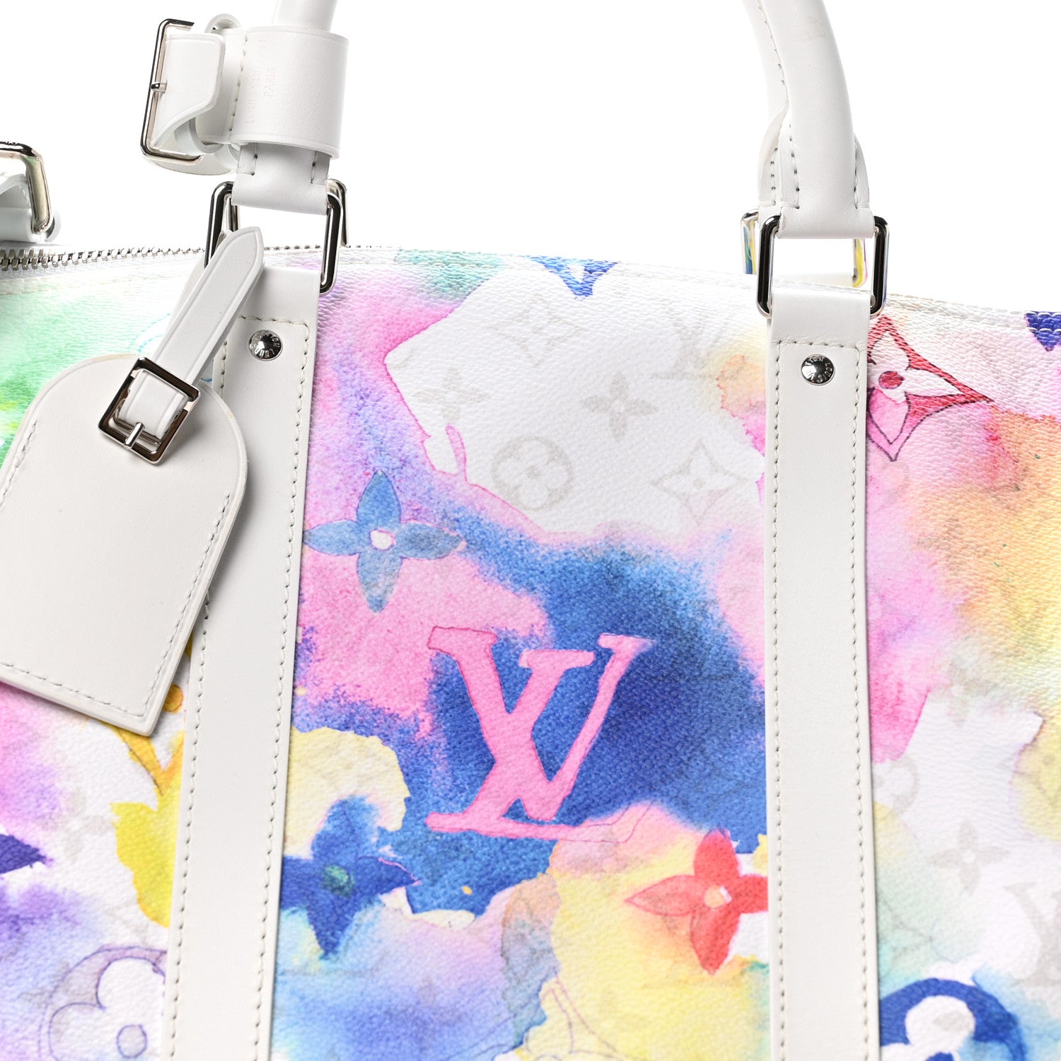 Louis Vuitton Monogram Watercolor Keepall Bandouliere 50 Multicolor 6 of 8