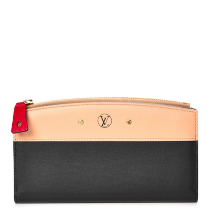 Louis Vuitton Calfskin City Steamer Wallet Black Creme Bourgogne 1 of 7