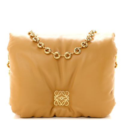 Loewe Lambskin Goya Puffer Bag Oak 1 of 14