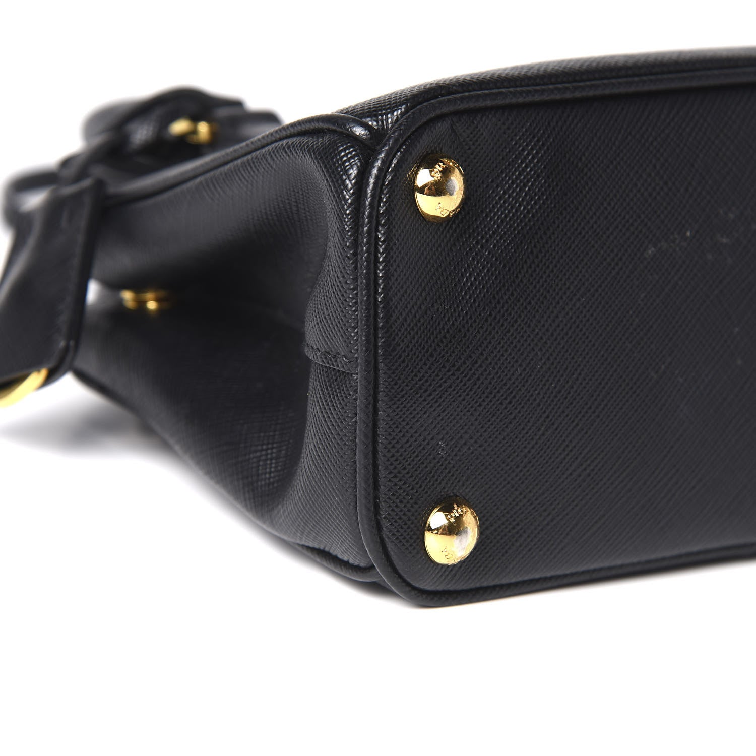 Prada Saffiano Lux Mini Galleria Double Zip Tote Black 13 of 15