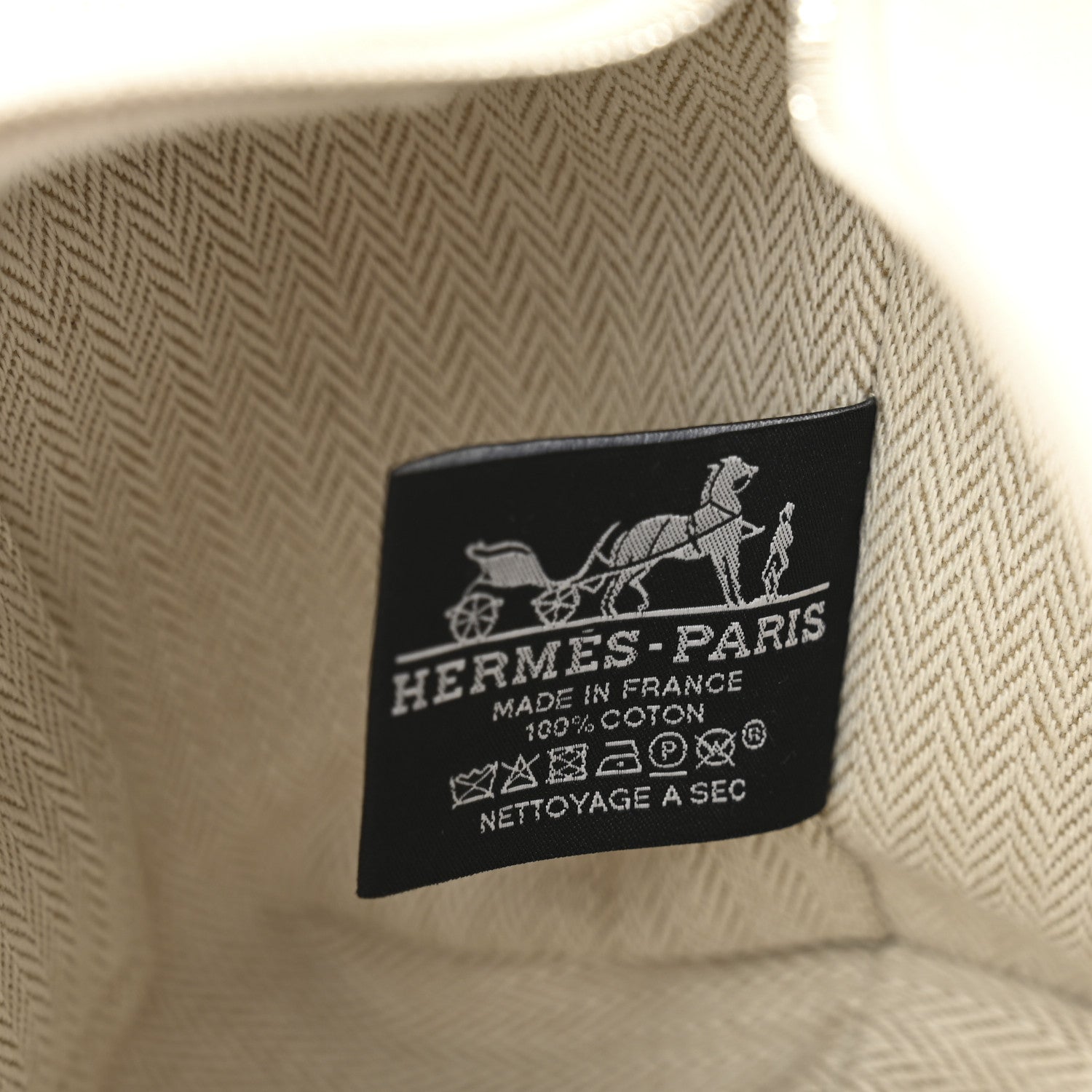 Hermes Canvas Small Bride-A-Brac Pouch Natural 6 of 7