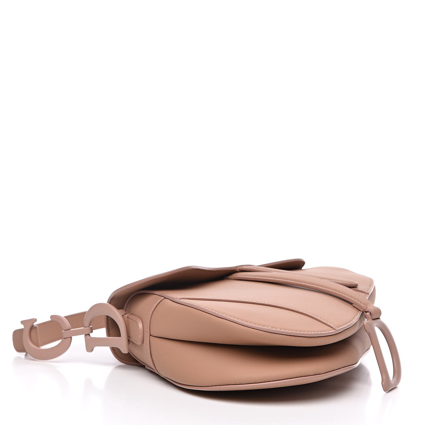 Ultra Matte Calfskin Saddle Bag Blush