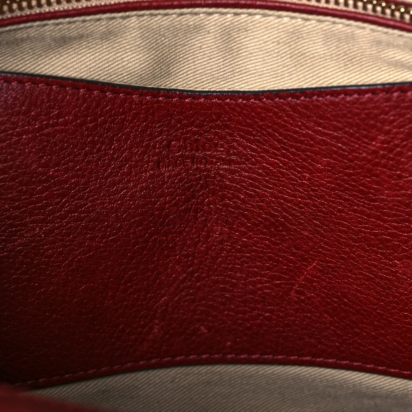 Suede Calfskin Medium Owen Bucket Bag Sienna Red