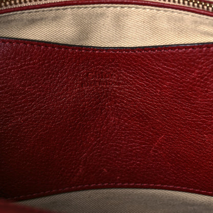 Chloe Suede Calfskin Medium Owen Bucket Bag Sienna Red 6 of 19