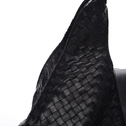 Bottega Veneta Nappa Intrecciato Shoulder Bag Black 12 of 17