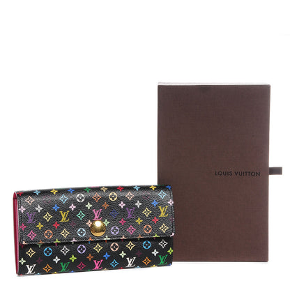 Louis Vuitton Monogram Multicolor Sarah Wallet Black Grenade 5 of 8