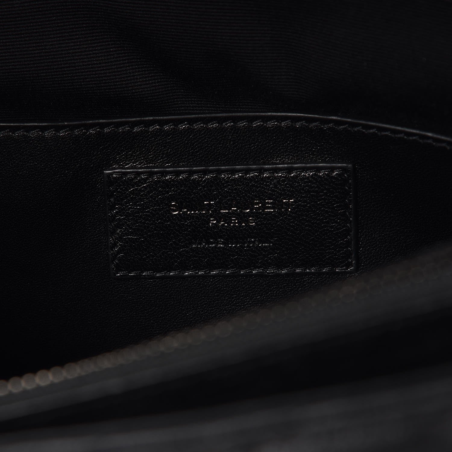 Saint Laurent Sheepskin Matelasse Chevron Monogram Large College Satchel Black 6 of 9