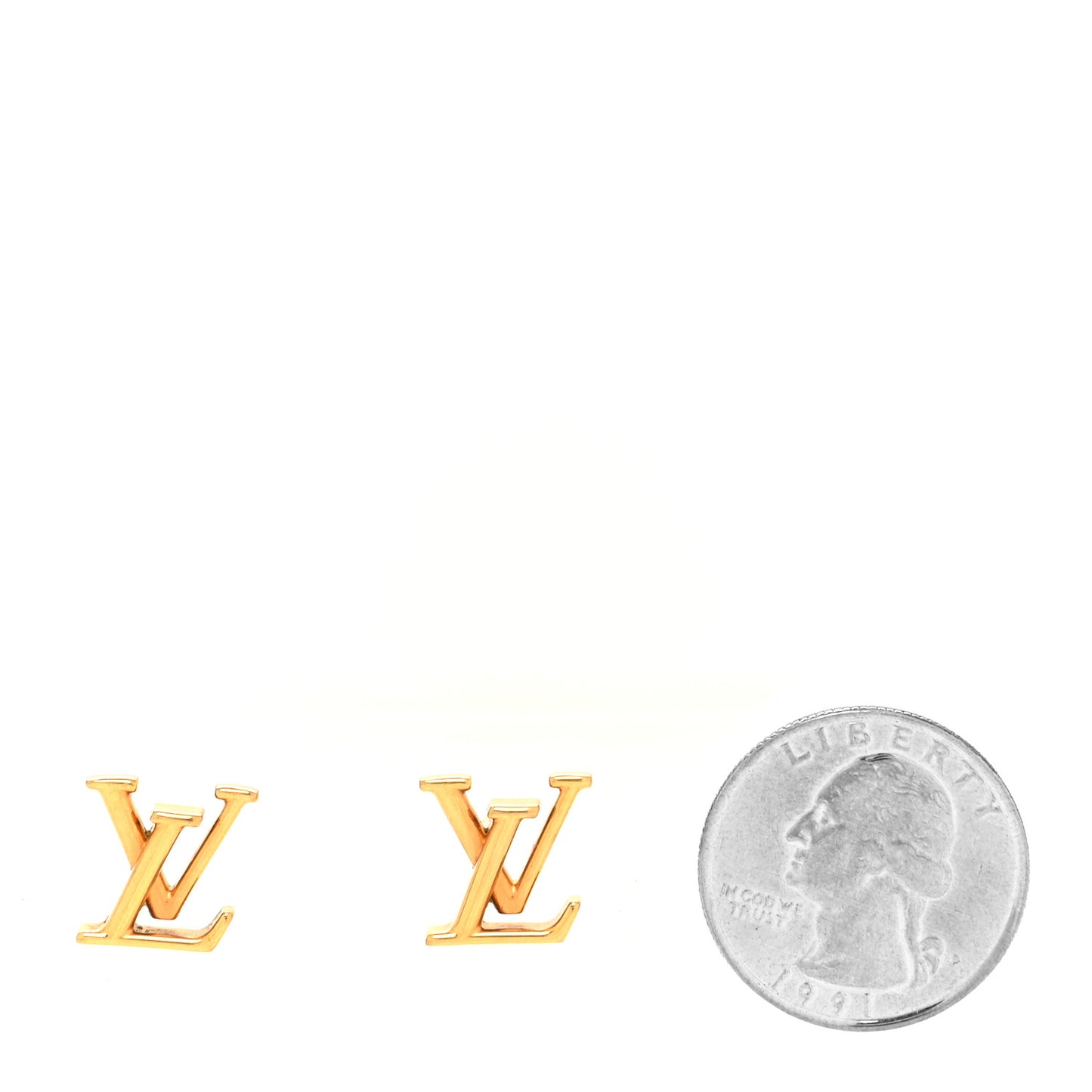 Metal LV Iconic Earrings Gold