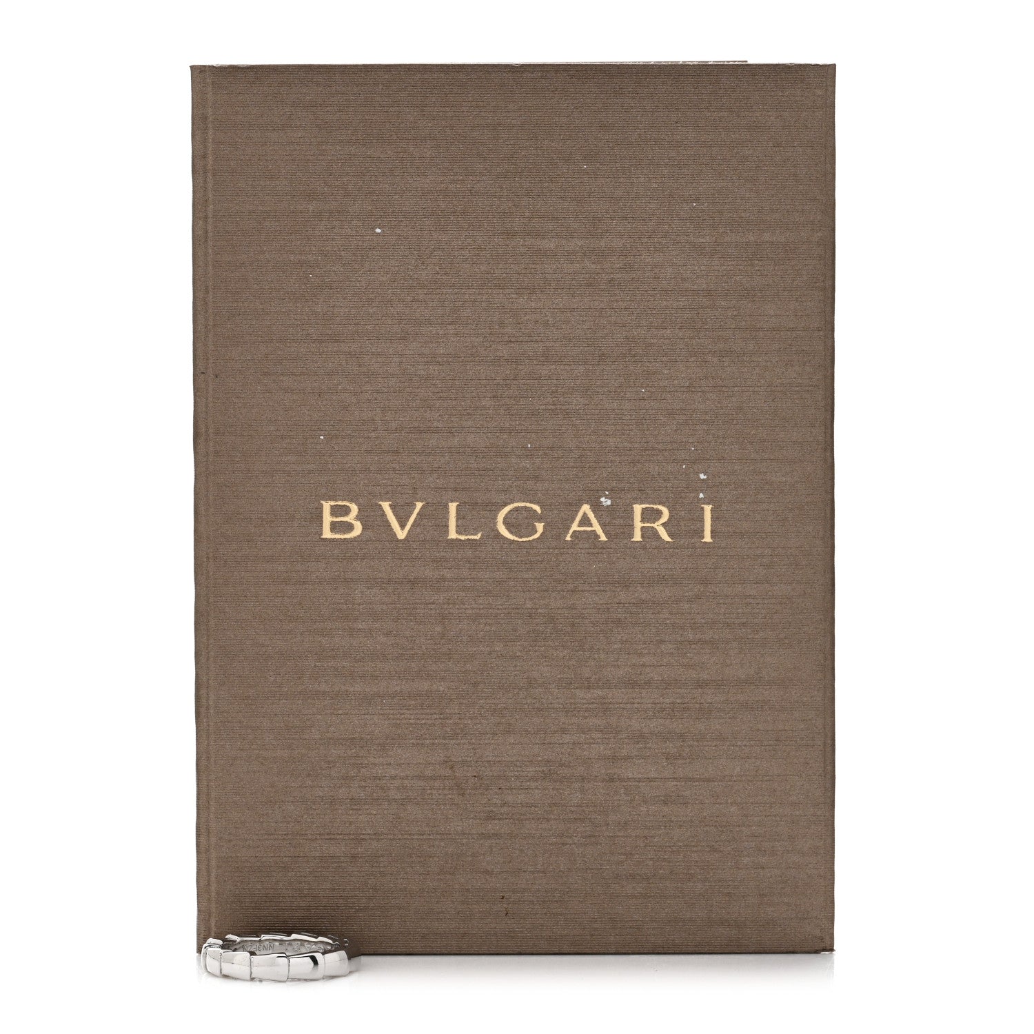 Bulgari 18K White Gold Serpenti Viper Band Ring 47 4.25 7 of 7