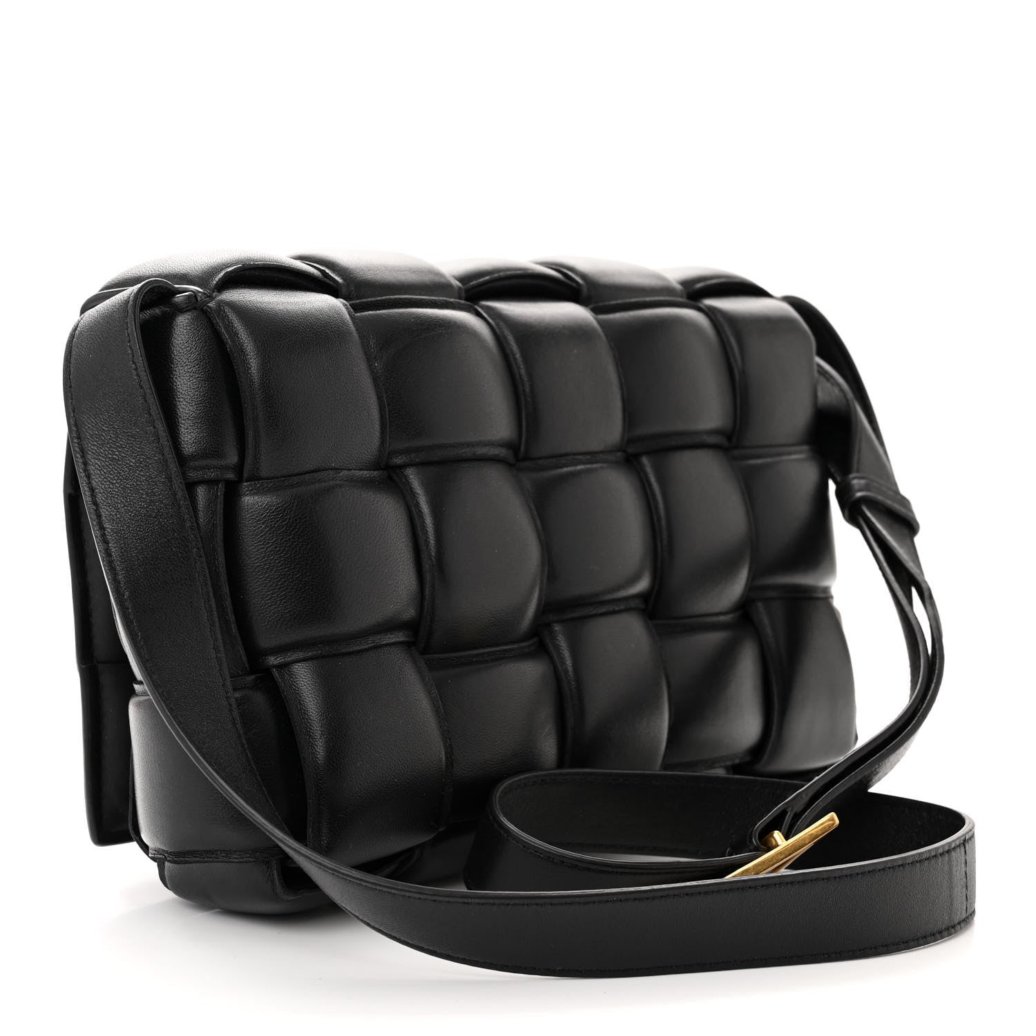 Bottega Veneta Nappa Maxi Intreccio Padded Cassette Crossbody Bag Black 3 of 11