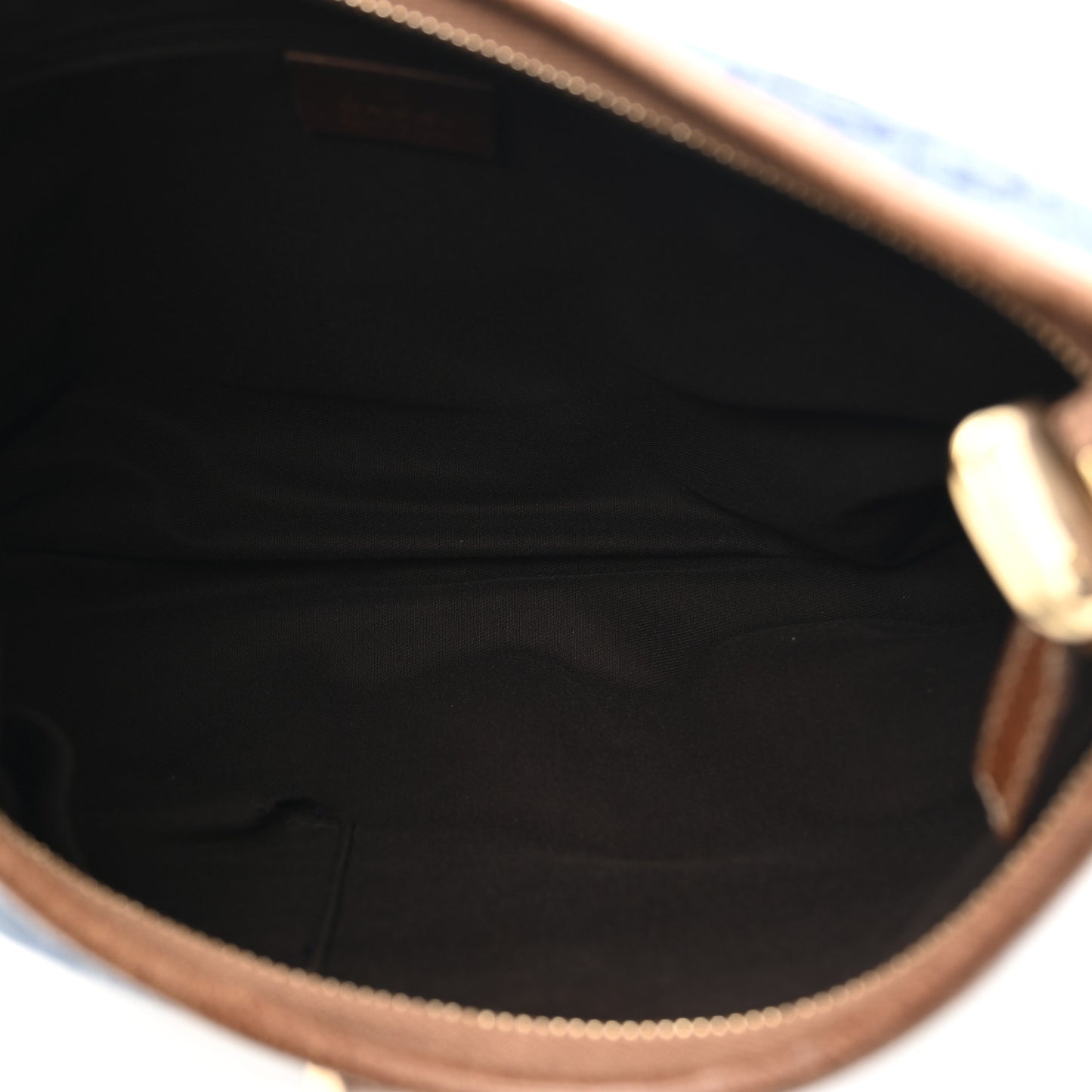 Denim GG Medium Abbey Ring Hobo Blue