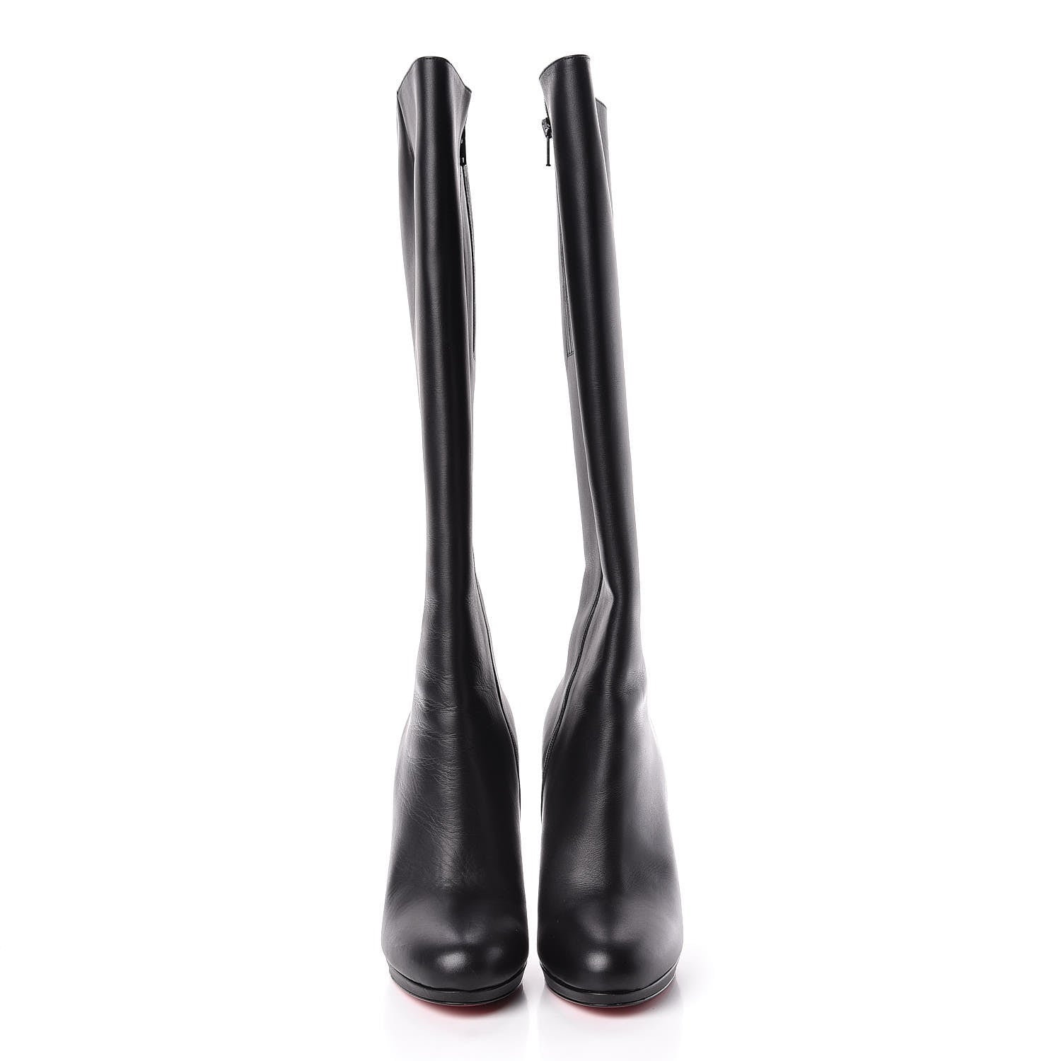 Christian Louboutin Calfskin Botalli 120 Tall Boots 40 Black 2 of 12