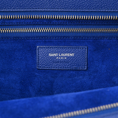 Saint Laurent Calfskin Medium Rive Gauche Cabas Outremer 7 of 17