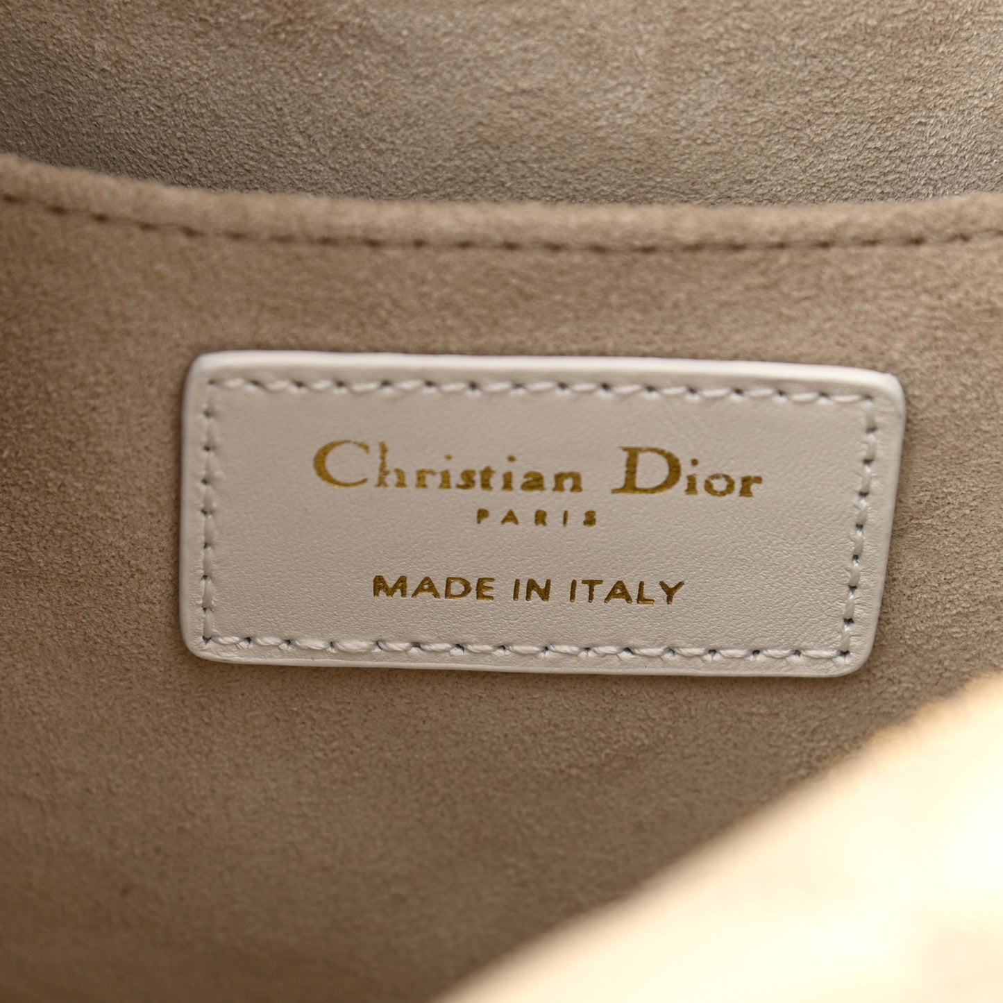 Lambskin Cannage Medium Dior Vibe Hobo Bag Beige