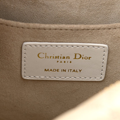 Christian Dior Lambskin Cannage Medium Dior Vibe Hobo Bag Beige 6 of 10