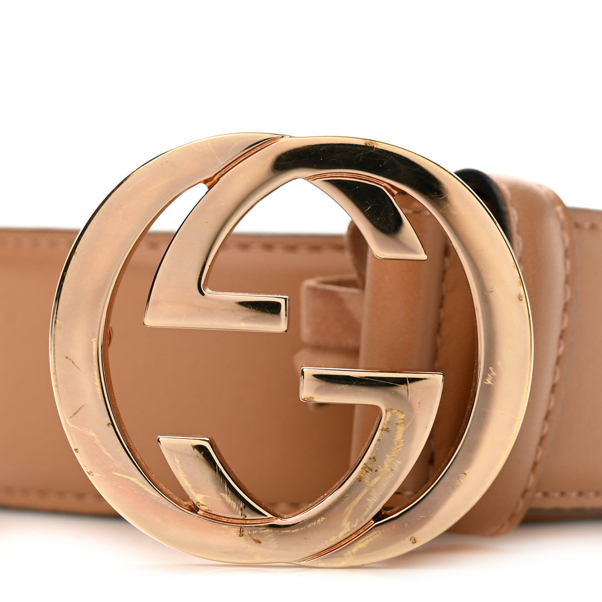 Calfskin Interlocking G 37mm Belt 75 30 Camelia