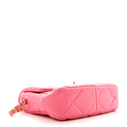 Chanel Lambskin Plexiglass Quilted Coco Love Mini Flap Pink 4 of 12
