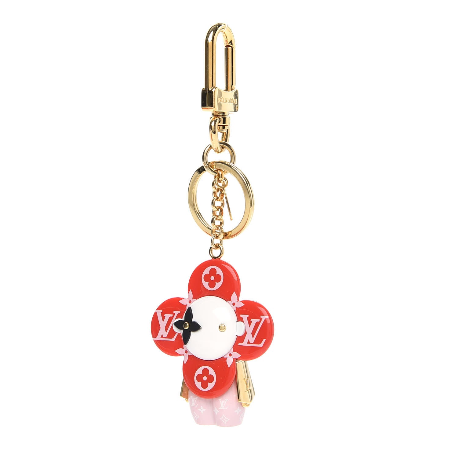 Louis Vuitton Giant Monogram Vivienne Bag Charm Key Holder Rouge 1 of 4