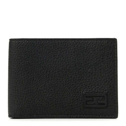 Fendi Cuoio Romano Monochrome Bi-Fold Wallet Black 1 of 7