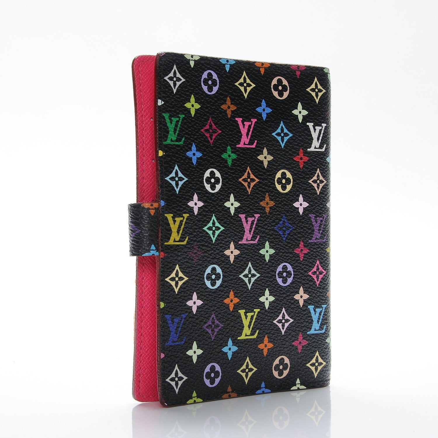 Louis Vuitton Monogram Multicolor Small Ring Agenda Cover Black Grenade 3 of 6