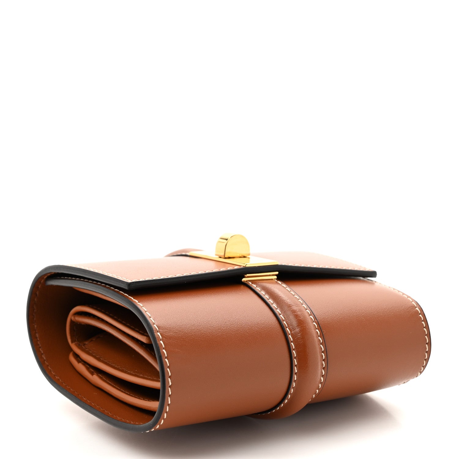 Celine Satinated Calfskin 16 Small Tri-Fold Wallet Tan 4 of 8