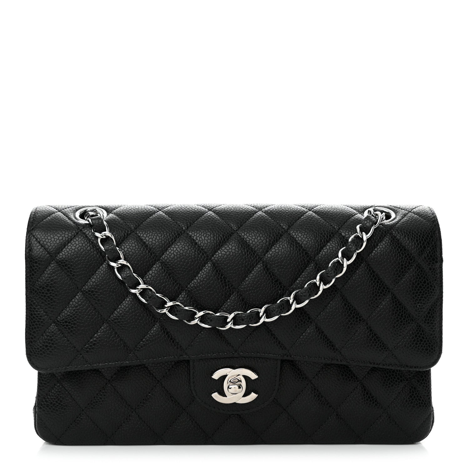 Chanel Caviar Quilted Medium Double Flap Black 1 of 11