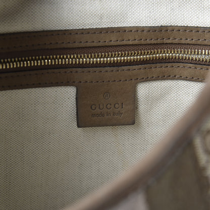 Gucci Monogram Web Medium Jackie O Hobo Brown 7 of 9