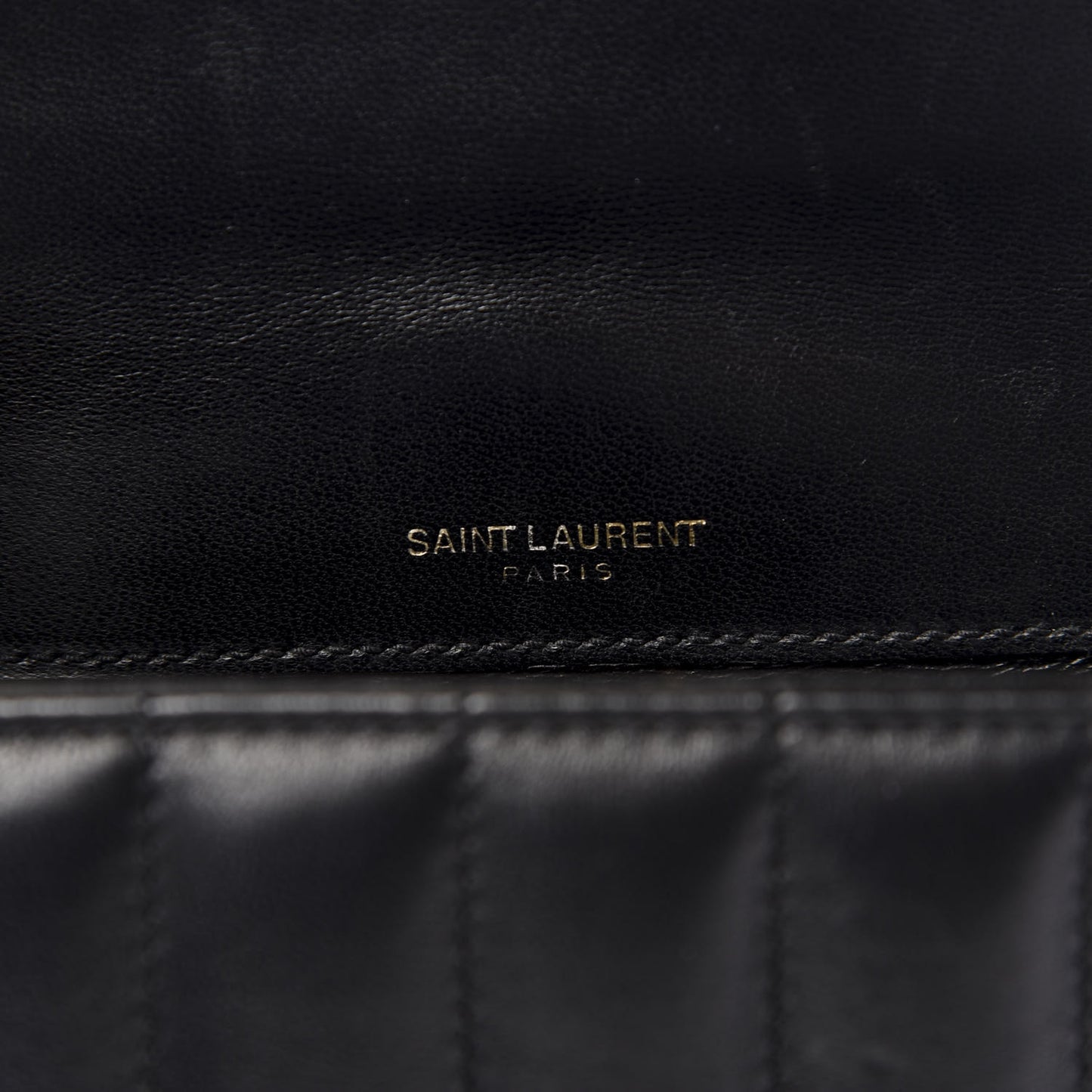 Lambskin Matelasse Monogram Small Vicky Chain Bag Black