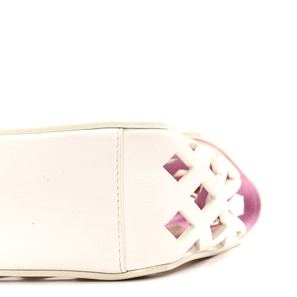 Chanel Lambskin Small Sea Through Flap White Multicolor 11 of 11