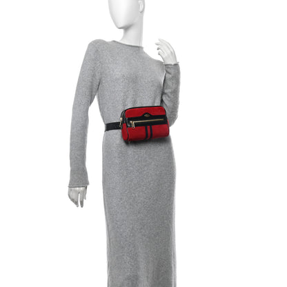 Gucci Suede Small Ophidia Belt Bag 95 38 Hibiscus Red 2 of 12