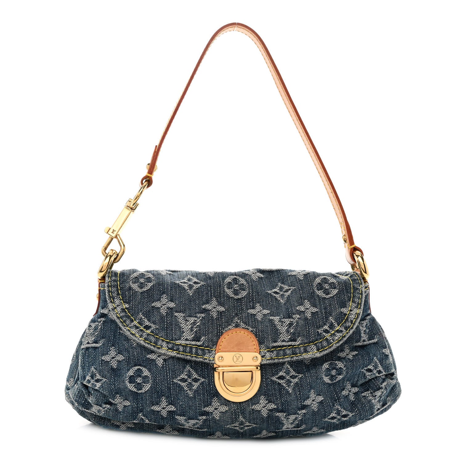Louis Vuitton Monogram Denim Mini Pleaty Blue 1 of 10