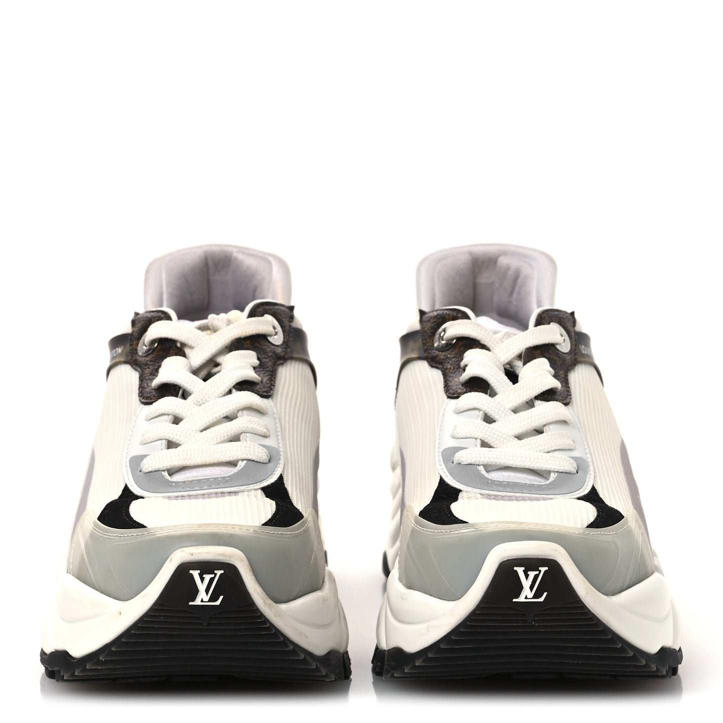 Monogram Calfskin Run 55 Sneakers 38 White