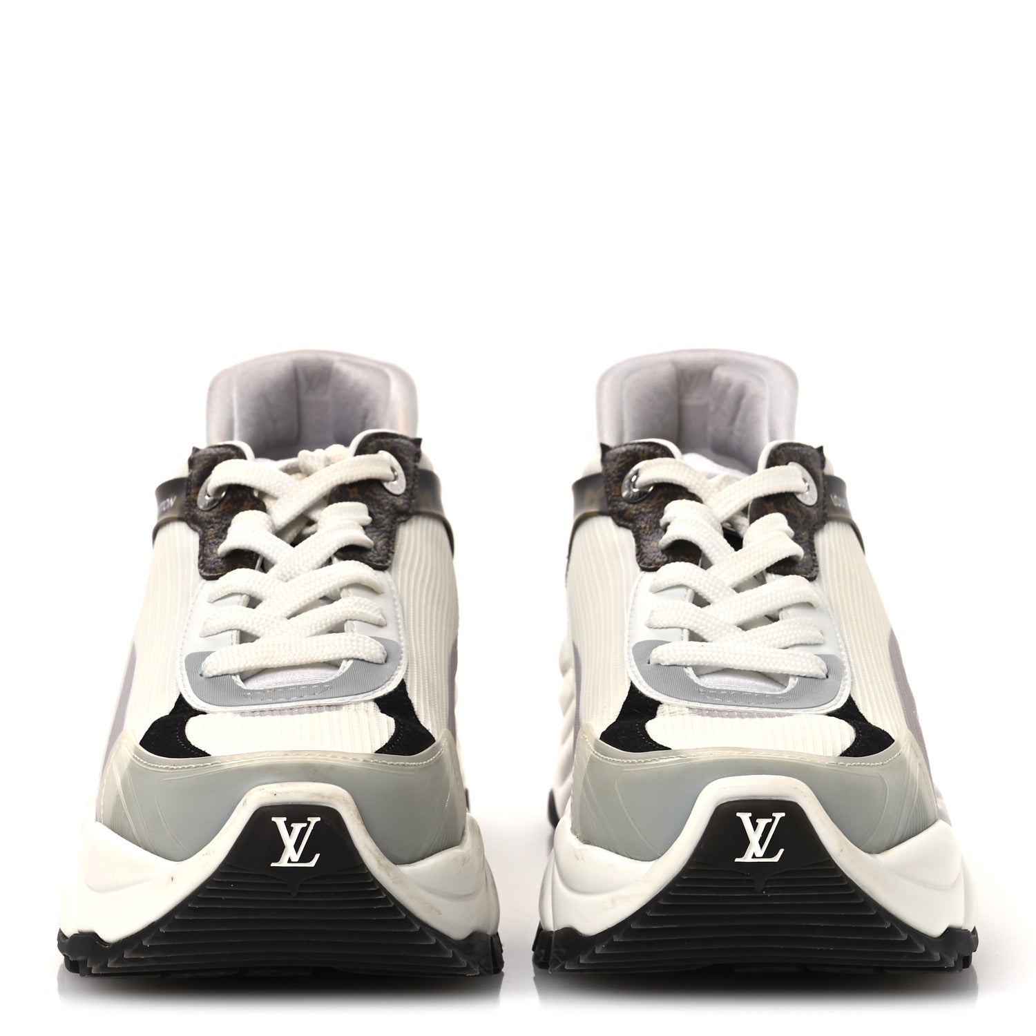 Louis Vuitton Monogram Calfskin Run 55 Sneakers 38 White 3 of 13
