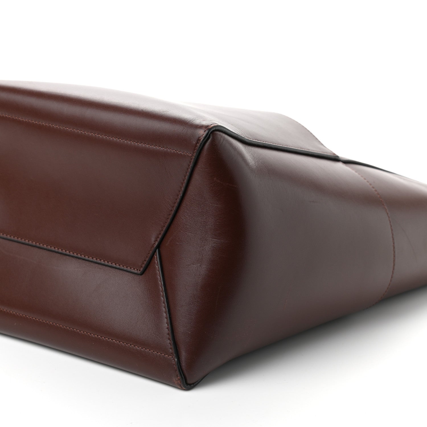 Celine Natural Calfskin Sangle Bucket Bag Dark Brown 7 of 8