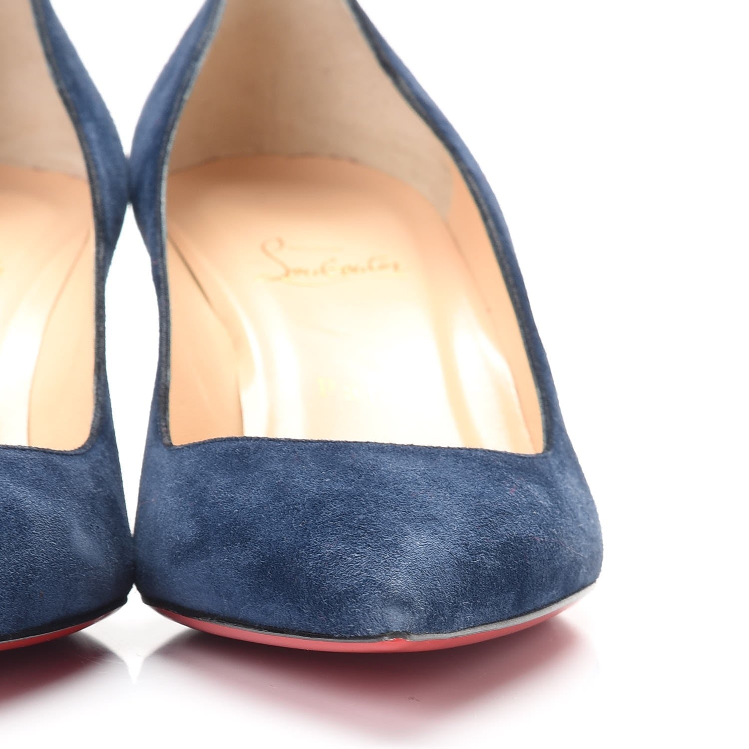 Christian Louboutin Veau Velours Pipina 55 Wedges 40.5 Night 12 of 17