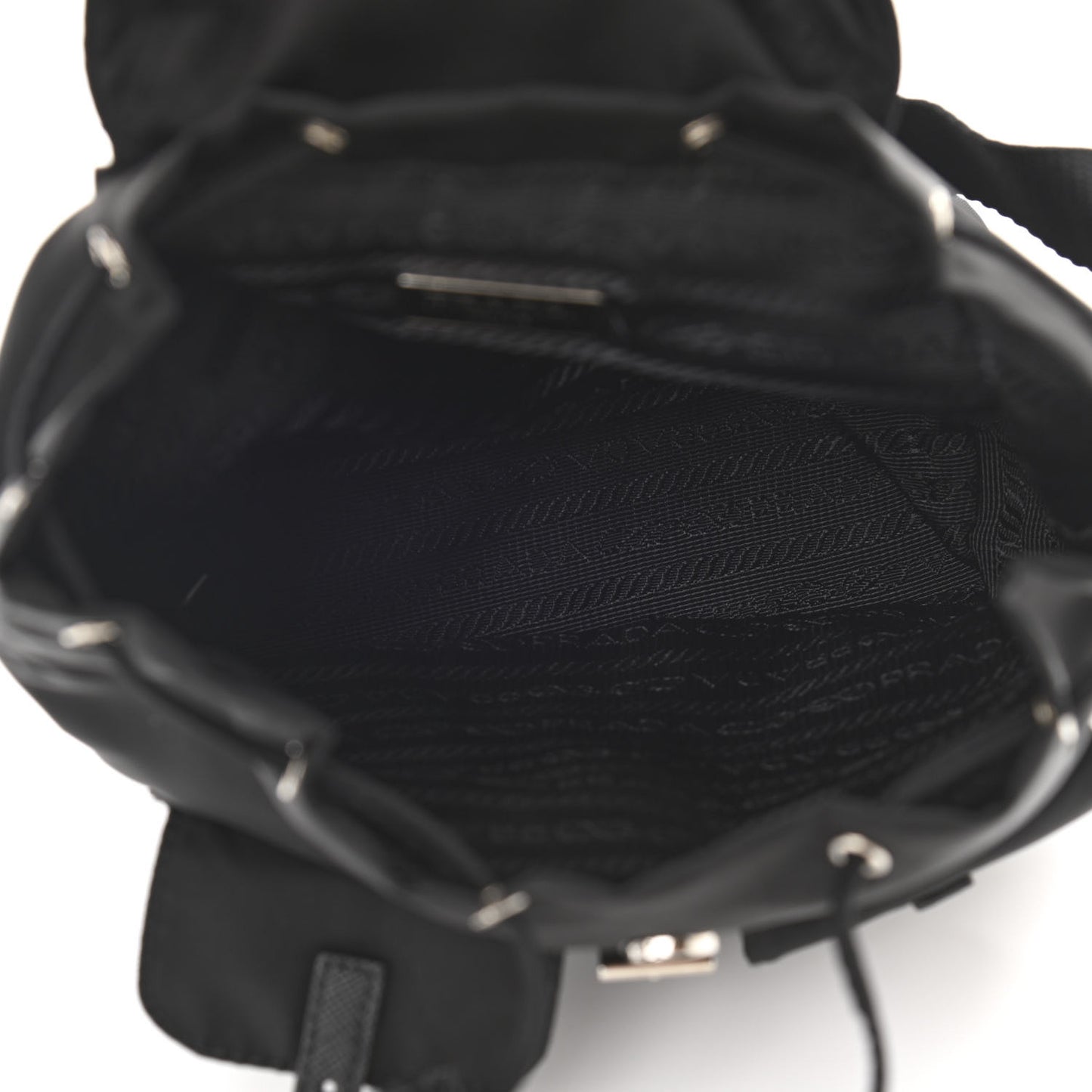 Nylon Vela Mini Crossbody Backpack Black