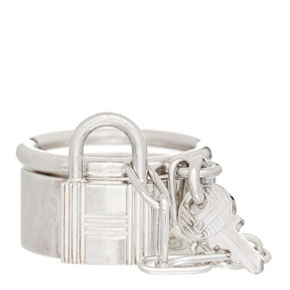 Hermes Sterling Silver Alpha Kelly Double Ring 52 6 1 of 8