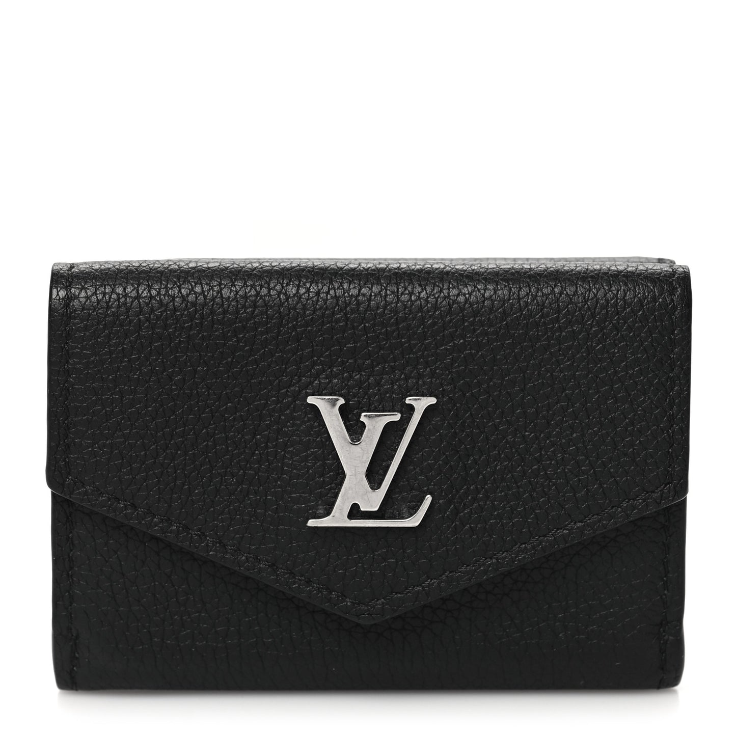 Calfskin Lockmini Wallet Black