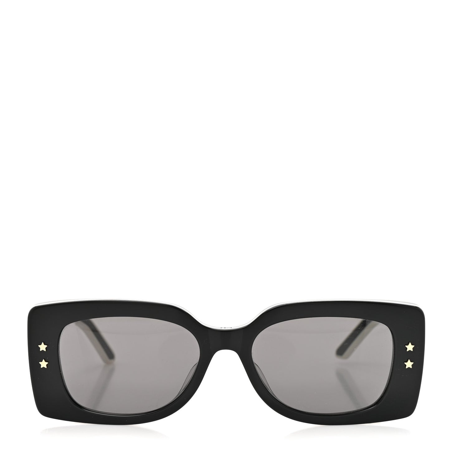 Diorpacific S1U Square Sunglasses Black White