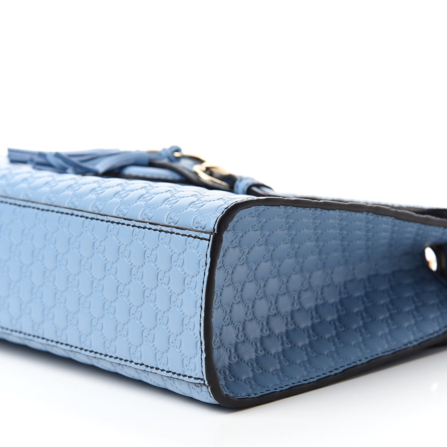 Microguccissima Medium Emily Chain Shoulder Bag Mineral Blue