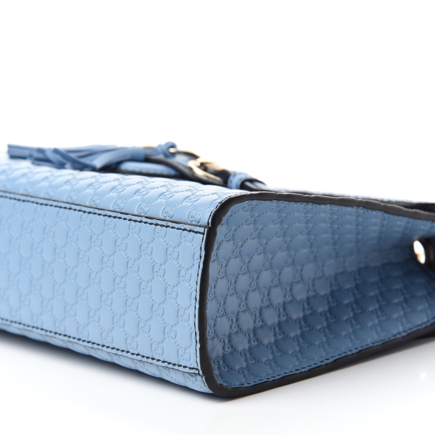 Gucci Microguccissima Medium Emily Chain Shoulder Bag Mineral Blue 7 of 10