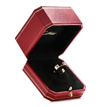 Cartier 18K Pink Gold Sapphire Garnet Amethyst 5.5mm LOVE Ring 51 5.75 5 of 5