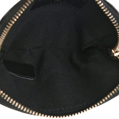 Chanel Caviar Quilted Crystal Zip Card Holder Wallet Black 5 of 11