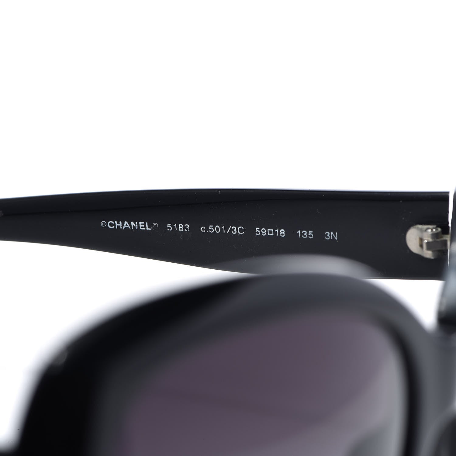 Chanel CC Sunglasses 5183 Black 5 of 10